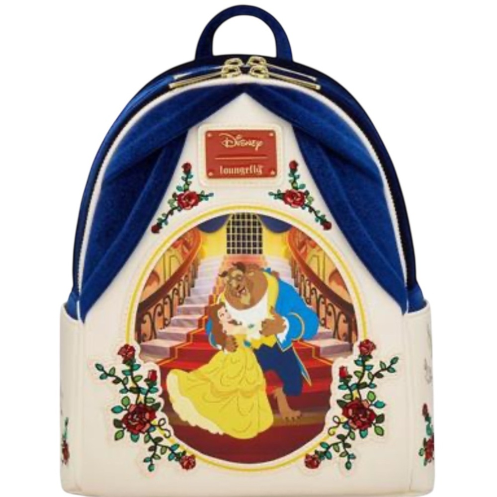 Loungefly Disney Beauty and the Beast Velvet Mini… - image 1